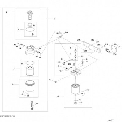 Group 81: Primary Fuel Filter, continued  第81組：燃油初級(jí)濾清器，&amp;ldquo;GM93289,&amp;rdquo;&amp;ldquo;GM93285,&amp;rdquo;&amp;ldquo;GM91650,&amp;rdquo;&amp;ldquo;GM85414,&amp