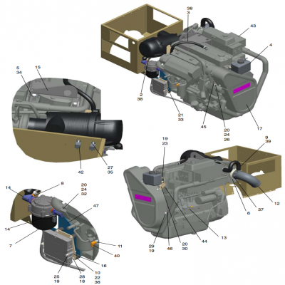 Engine, continued  發(fā)動(dòng)機(jī)，“GM91650,”“40MDDCA,”“55MDDCB ,”“65MDDCC,”“80MDDCD,”“99MDDCE,”“GM93289,”“GM88610,”