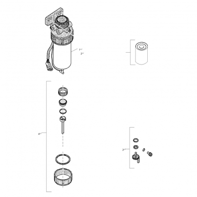 REF PART QTY PART REF PART QTY PART NO. NO. USED DESCRIPTION NO. NO. USED DESCRIPTION 	1 Assy, Fuel Filter  (Includes Header, Seal, O&amp;amp;amp;amp;rsquo;Ring  and Retainers 149&amp;amp;amp;